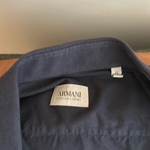 Black Armani long sleeve dress shirt. Worn twice but too small now.